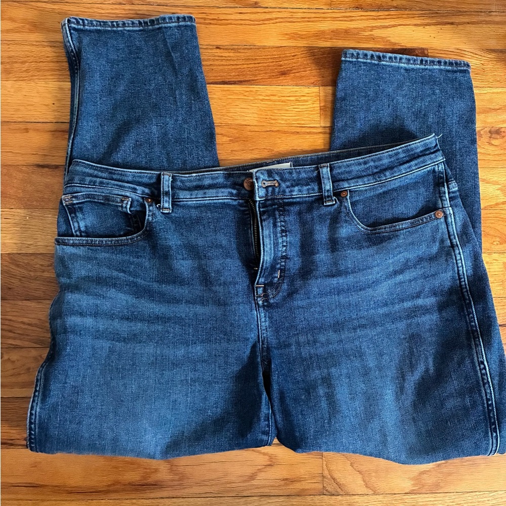 Madewell curvy stovepipe jeans